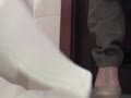 shitting Pralines in business dress
