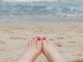 Am Strand...